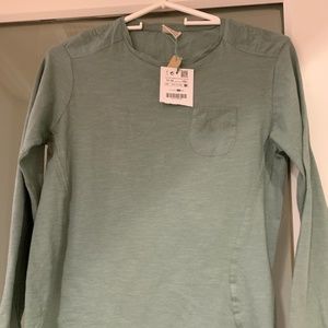 ZARA LONG SLEEVE T-SHIRT, NEW WITH TAGS